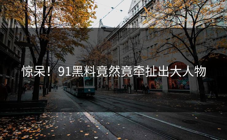 惊呆！91黑料竟然竟牵扯出大人物
