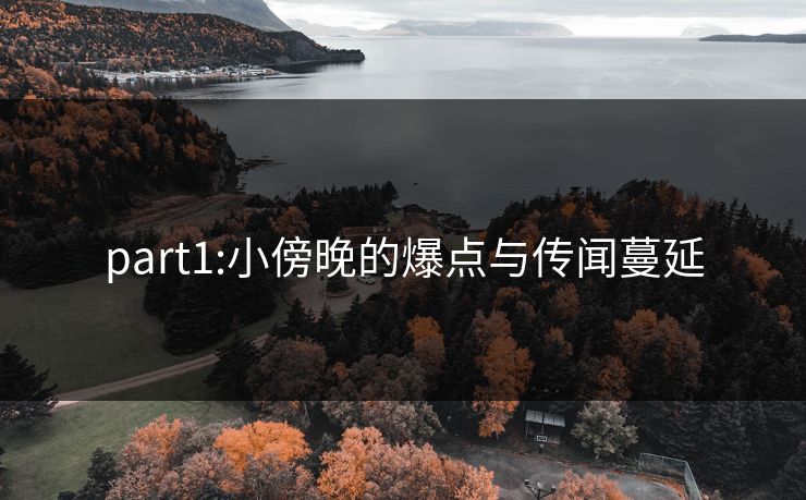 part1:小傍晚的爆点与传闻蔓延